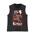 Kaiju VS King Kong Pure Cotton Wash-Dyed Sleeveless Tank Top
