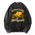 Octopus Vintage Cotton Wash Crewneck Long-Sleeve T-Shirt