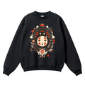Ghibli Totoro No Face Kaonashi Vintage Cotton Blend Crewneck Sweatshirt