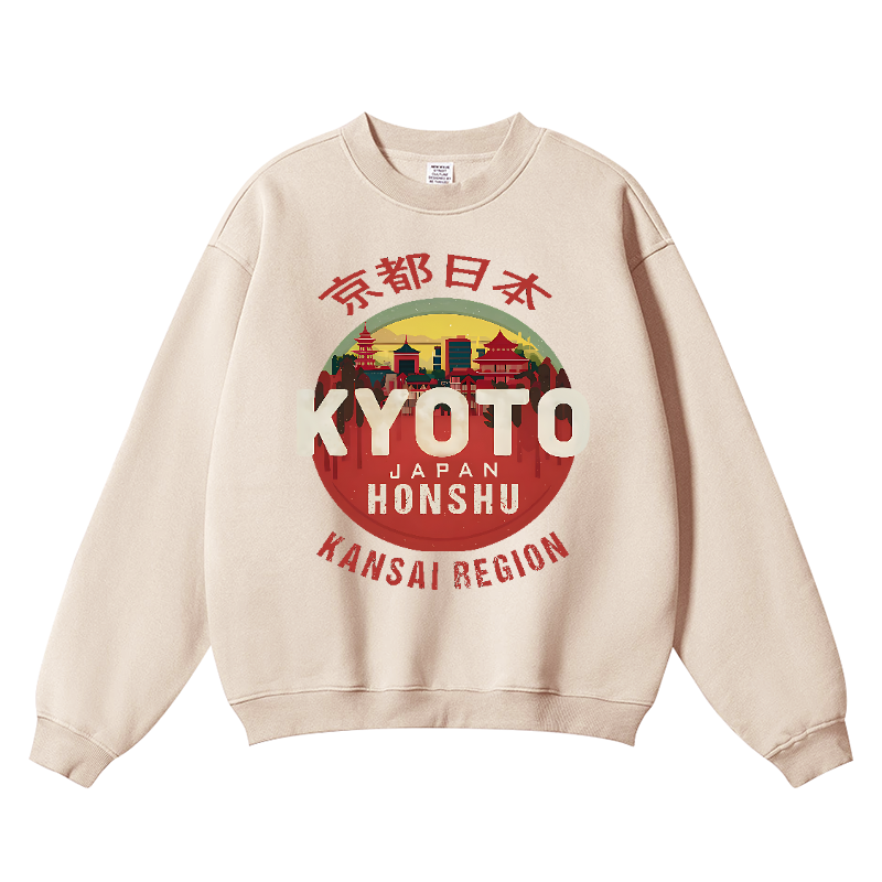Kyoto Kansai Vintage Cotton Blend Crewneck Sweatshirt