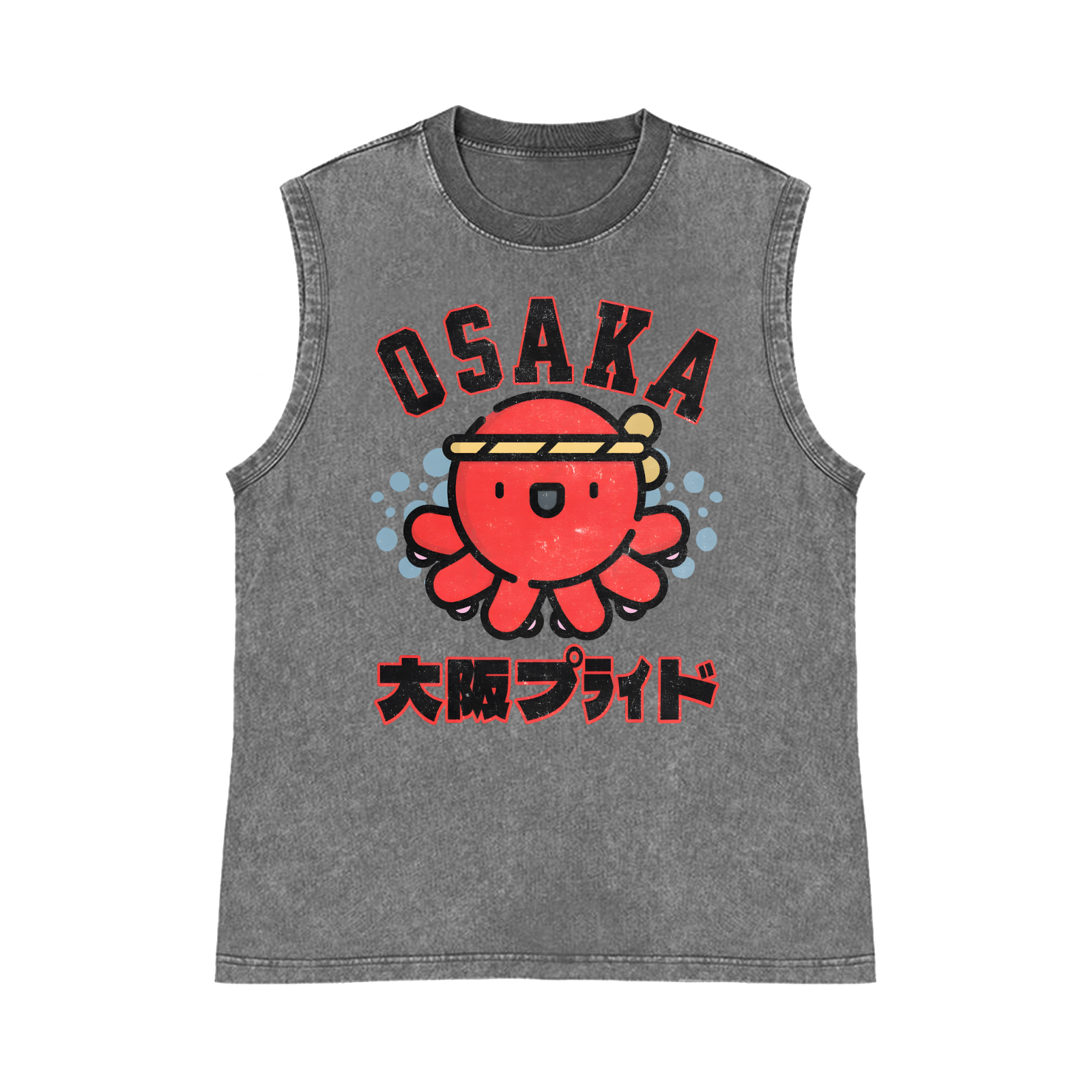 Osaka Pure Cotton Wash-Dyed Sleeveless Tank Top