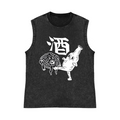 Pure Cotton Wash-Dyed Sleeveless Tank Top