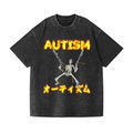 Autism Vintage Wash Japanese Design T-Shirt