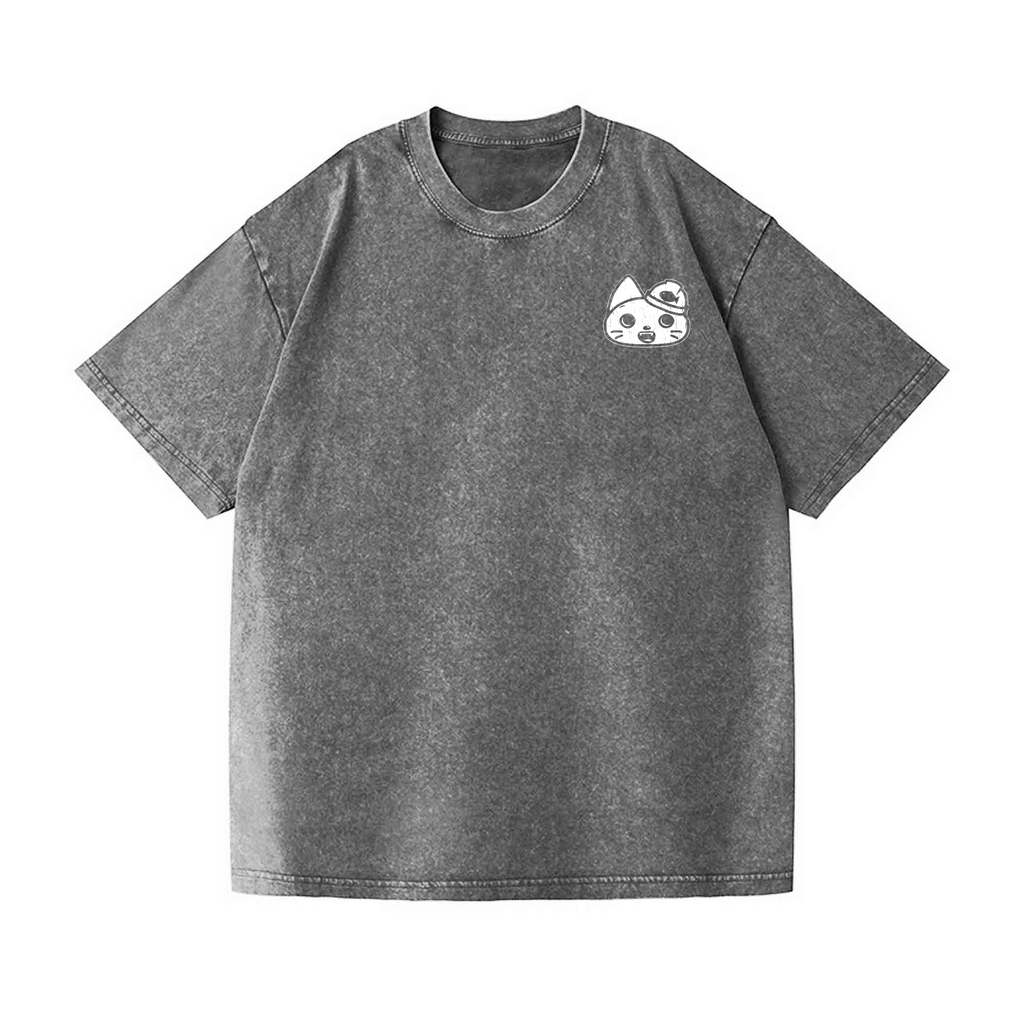 Namamugi Fish Market Vintage Wash Japanese Design Back Art T-Shirt
