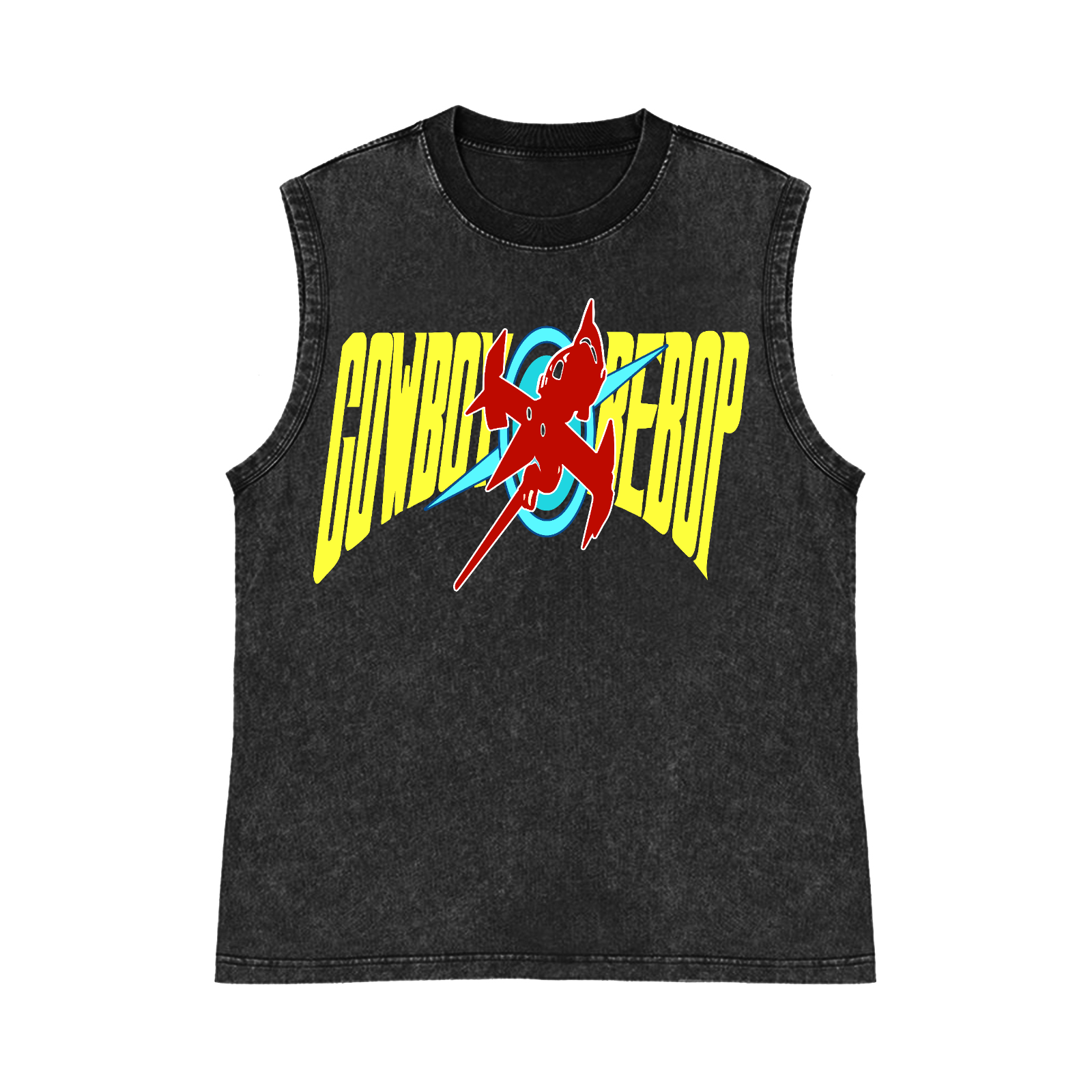 Cowboy Bebop Pure Cotton Wash-Dyed Sleeveless Tank Top