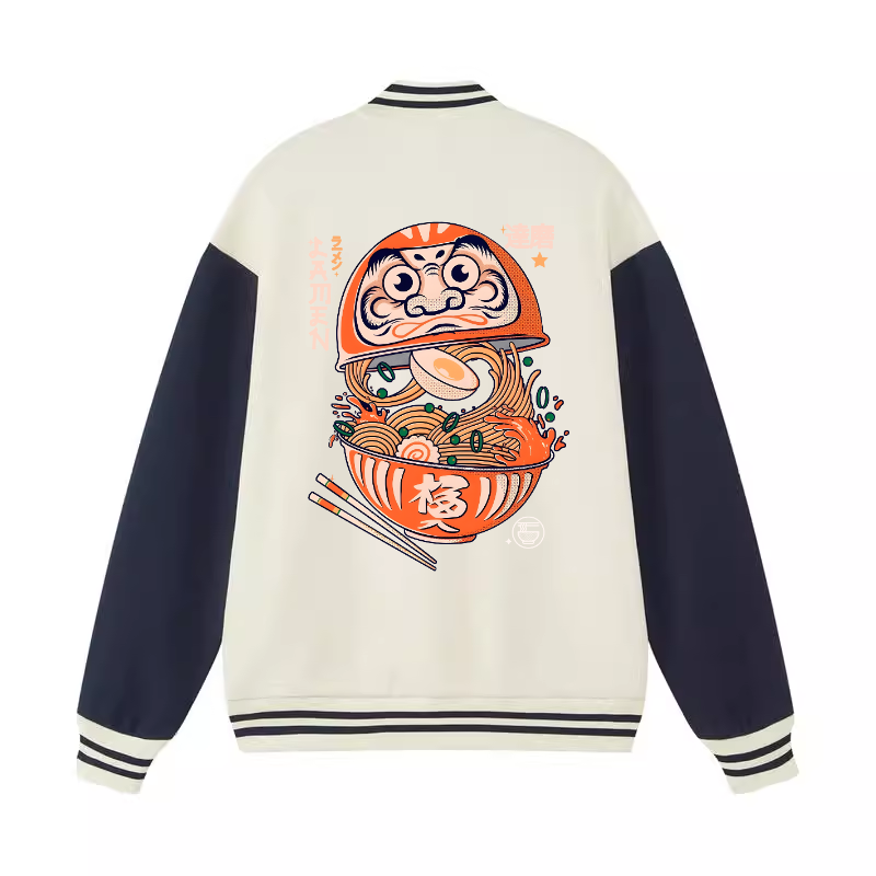 Daruma Ramen Vintage Cotton Varsity Jacket