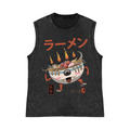 Ramen Monster Pure Cotton Wash-Dyed Sleeveless Tank Top