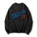 Dodger Baseball Vintage Washed Cotton Back Art Long-sleeve T-shirt