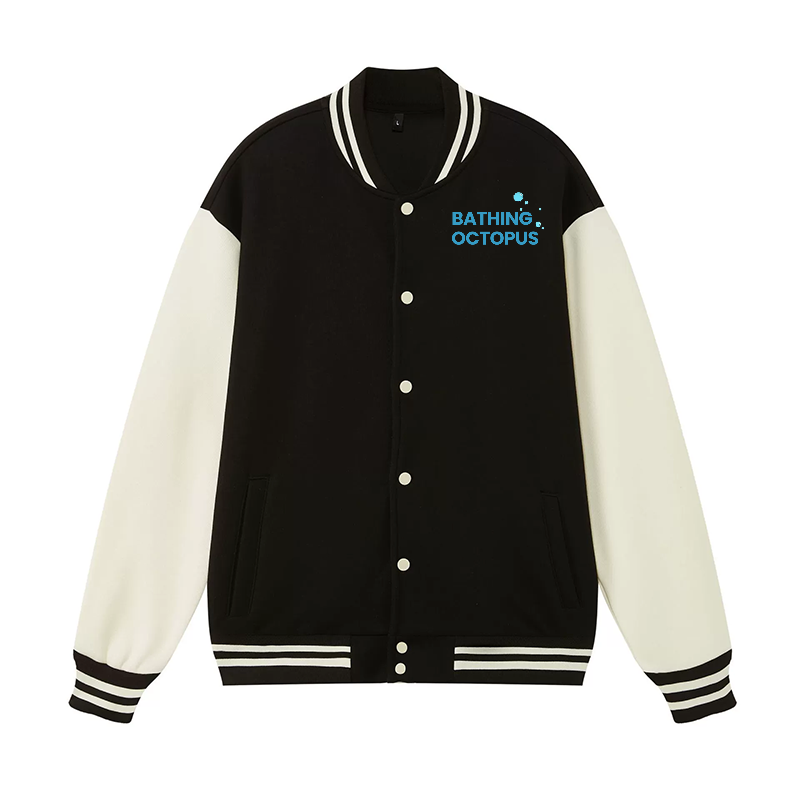 Bubble Bath Octopus Vintage Cotton Varsity Jacket