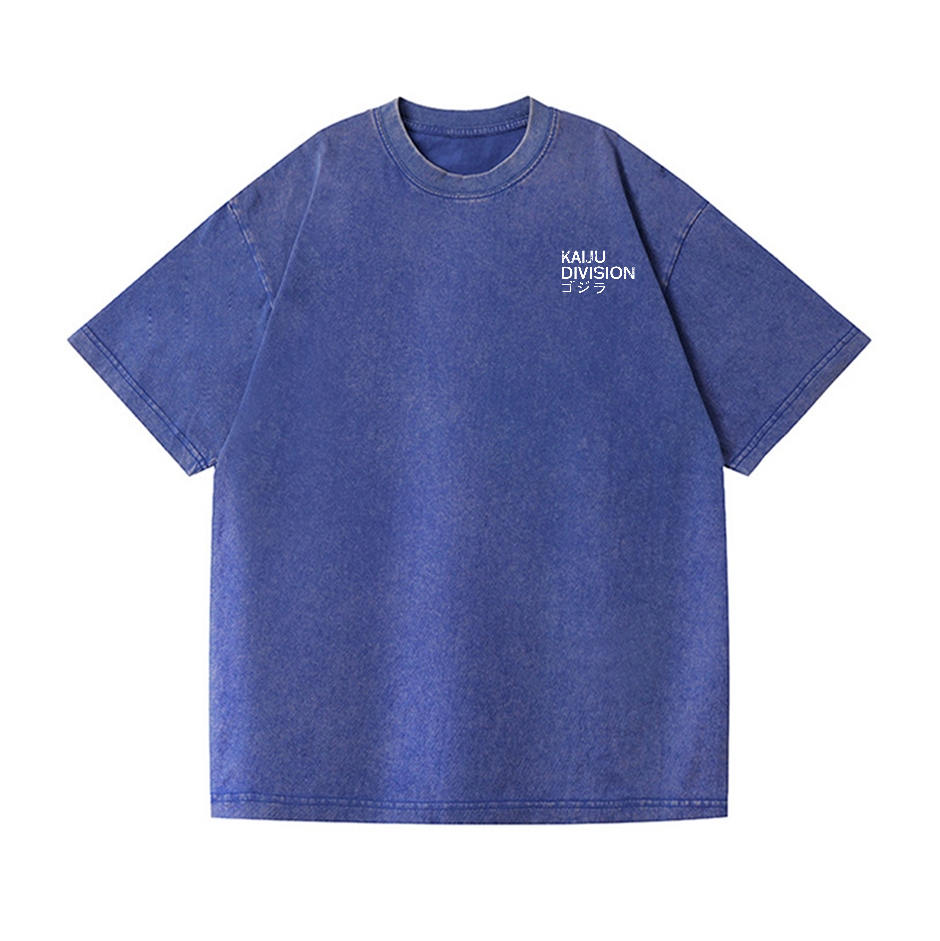 Kaiju Division Kaiju Vintage Wash Japanese Design Back Art T-Shirt