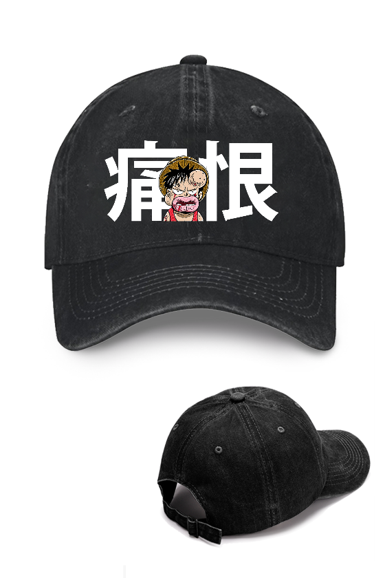One Piece Luffy Vintage Cotton Cap