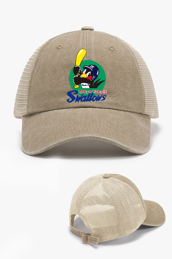 Tokyo Yakult Swallows Baseball Vintage Cotton Breathable Hat
