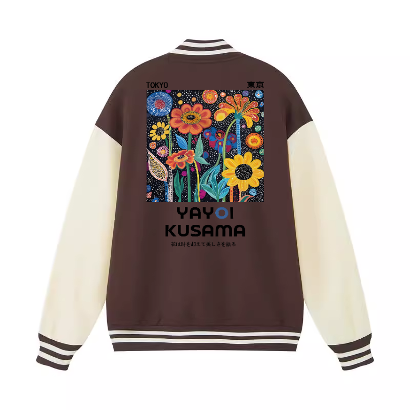 Yayoi Kusama Vintage Cotton Varsity Jacket