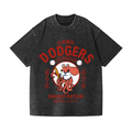 Dodgers Octopus Baseball 17 Vintage Wash Japanese Design T-Shirt