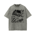 Fierce Cat Vintage Wash Japanese Design T-Shirt