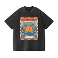 Octopus Vintage Wash Japanese Design T-Shirt
