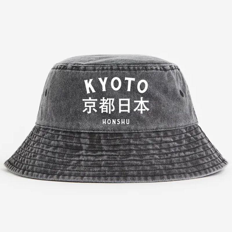 Kyoto Vintage 100% Cotton Bucket Hat
