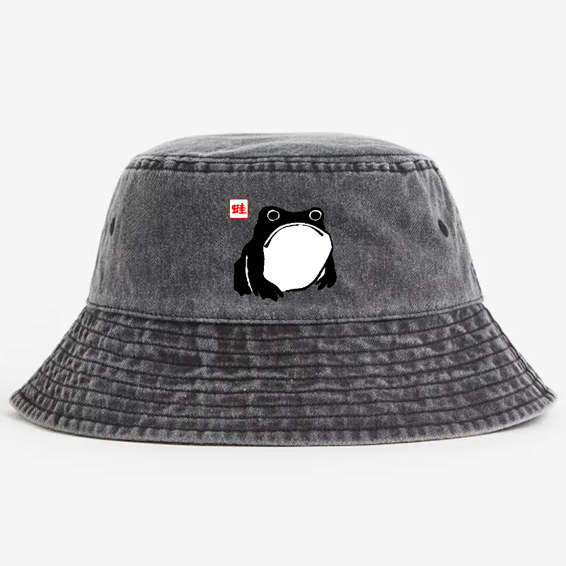 Frog Vintage 100% Cotton Bucket Hat