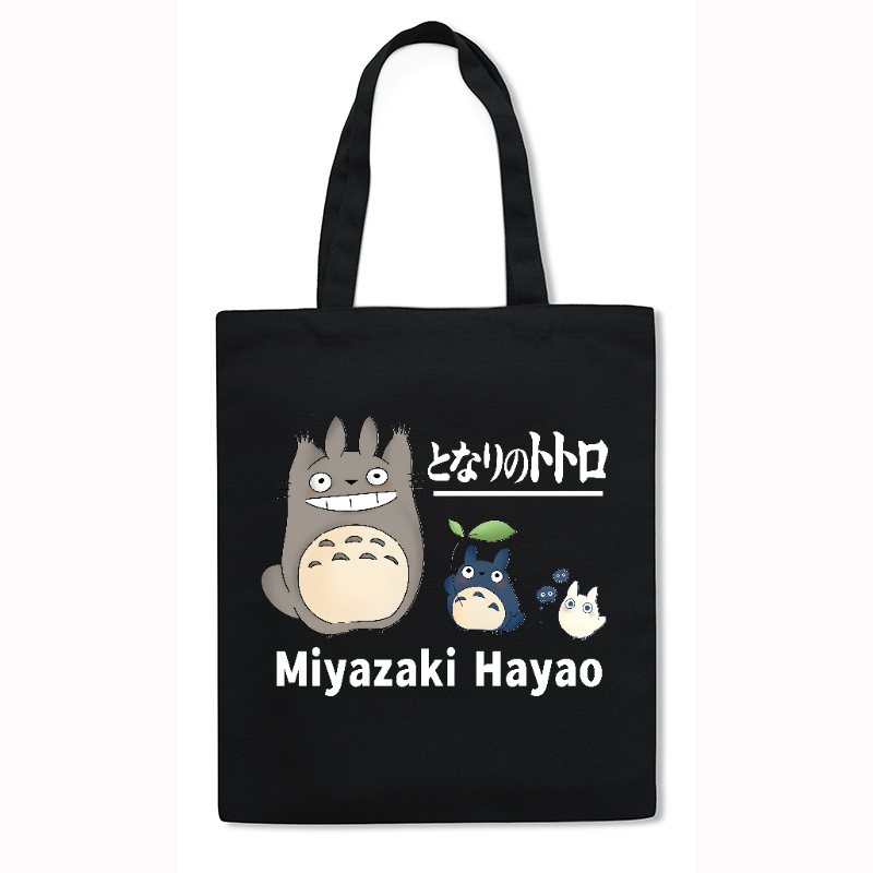 Ghibli Miyazaki Hayao Totoro Anime Japanese Style Canvas Tote Bag