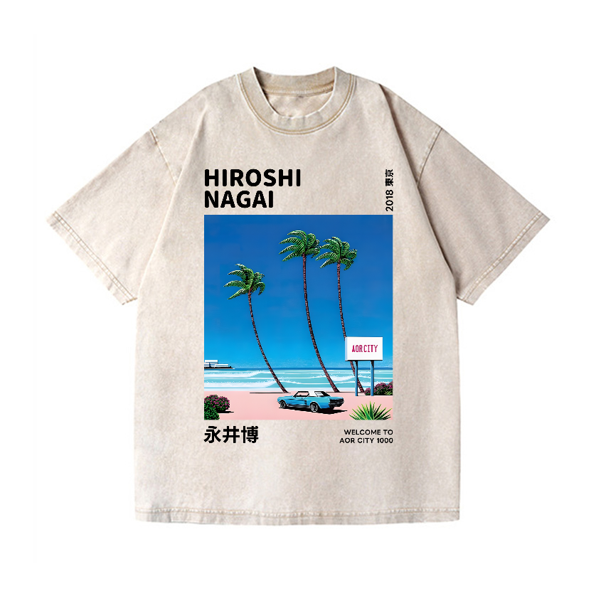 Hiroshi Nagai Vintage Wash Japanese Design T-Shirt