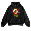 Hattori Hanzo Komainu Vintage Washed Thick Cotton Hoodie