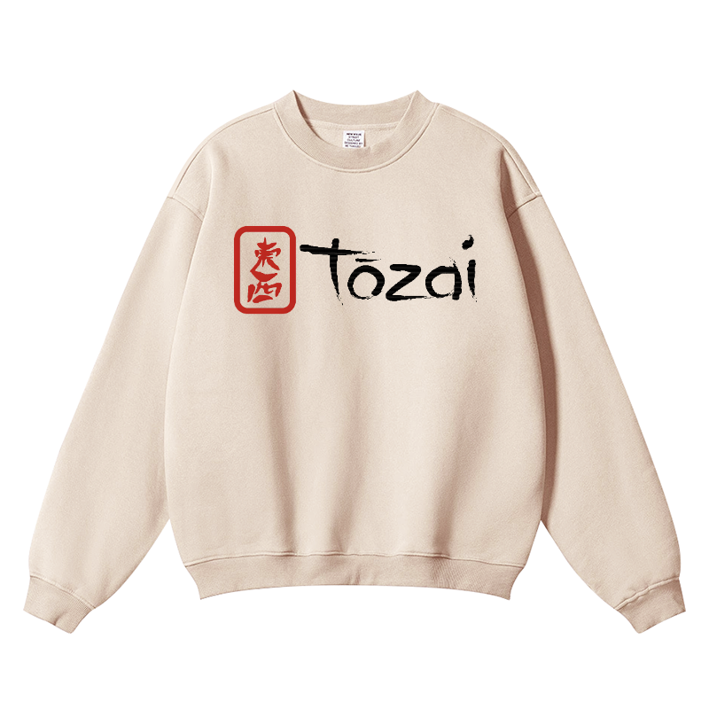 Tozai Sake Vintage Cotton Blend Crewneck Sweatshirt