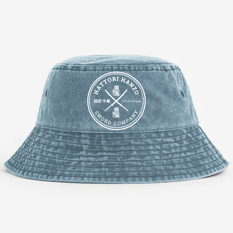 Hattori Hanzo Okinawa Sword Company ﻿Vintage 100% Cotton Bucket Hat