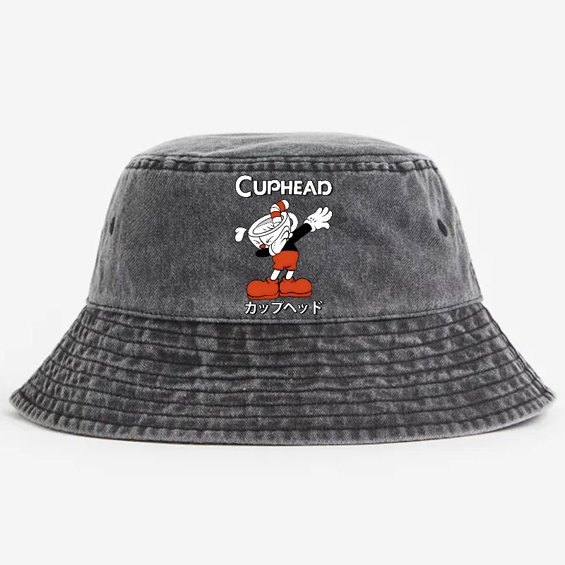 Cuphead Vintage 100% Cotton Bucket Hat