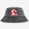 Hokkaido Wave Vintage 100% Cotton Bucket Hat