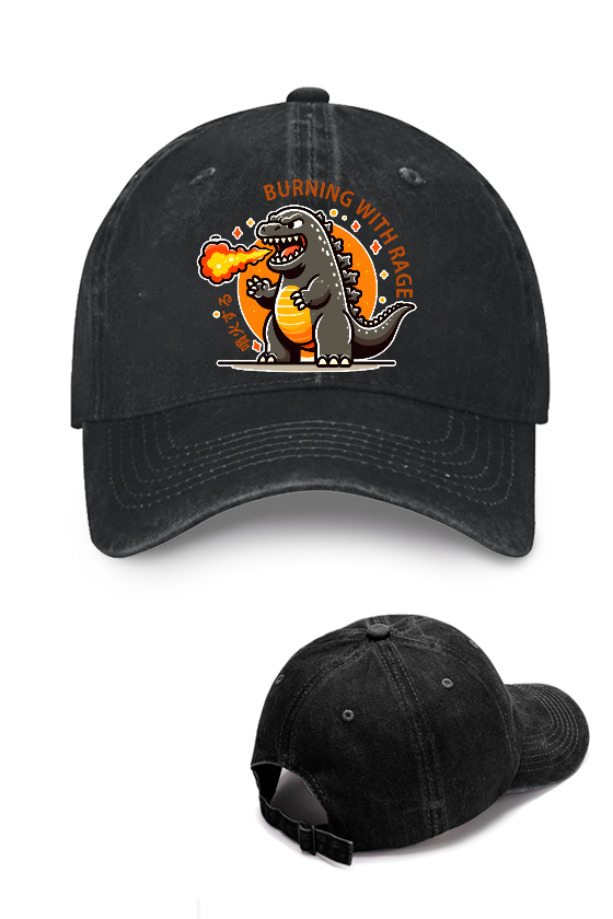 Burning Kaiju Vintage Cotton Cap