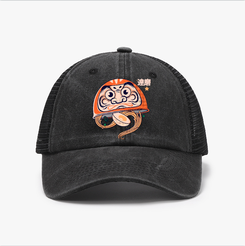 Daruma Ramen Vintage Cotton Breathable Hat