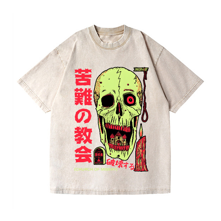Church of Misery Vintage Wash Japanese Design T-Shirt
