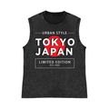 Tokyo Japan Pure Cotton Wash-Dyed Sleeveless Tank Top