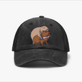 Capybaras and the Mysterious Sword Vintage Cotton Breathable Hat