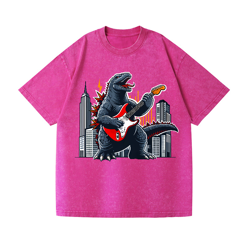 Rock Kaiju Vintage Wash Japanese Design T-Shirt