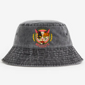 Hokkaido Hellcats Cat Vintage 100% Cotton Bucket Hat