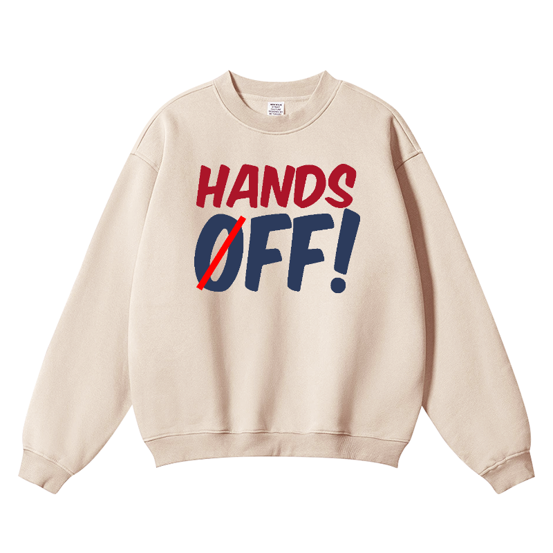 Hands Off! Vintage Cotton Blend Crewneck Sweatshirt