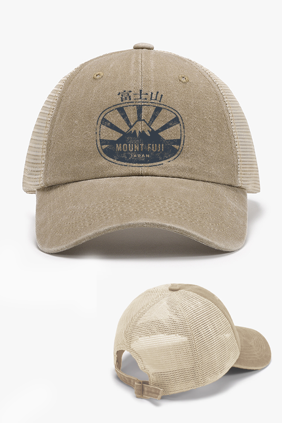 Fuji Mount Vintage Cotton Breathable Hat
