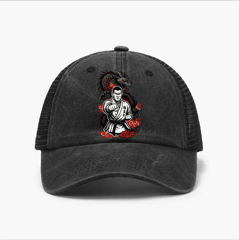 Dragon Karate Vintage Cotton Breathable Hat