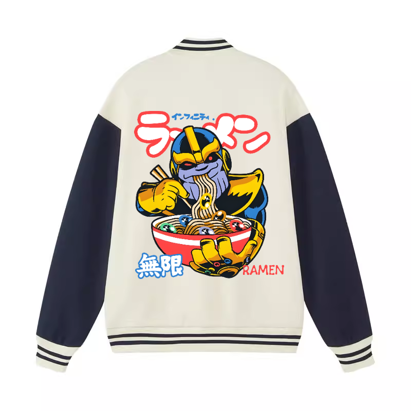 Ramen Hero Vintage Cotton Varsity Jacket