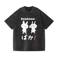 The Rabbits' Dissatisfaction Vintage Wash Japanese Design T-Shirt