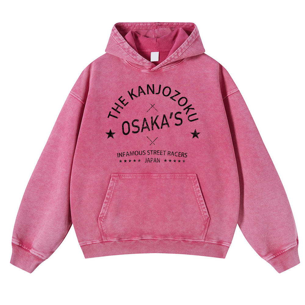Osaka Vintage Washed Thick Cotton Hoodie