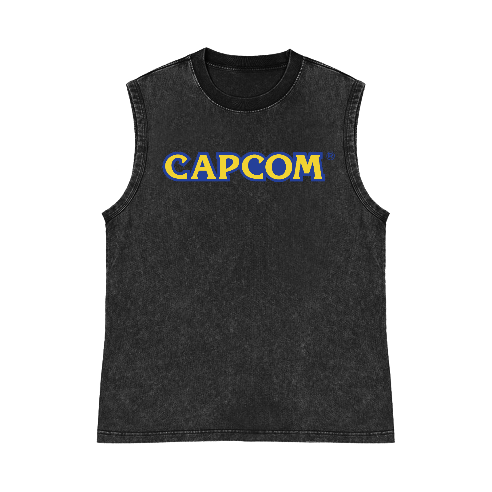 Capcom Pure Cotton Wash-Dyed Sleeveless Tank Top