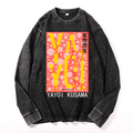 Yayoi Kusama Vintage Cotton Wash Crewneck Long-Sleeve T-Shirt