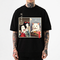 Women Yelling Cat Japanese Style Classic Tee