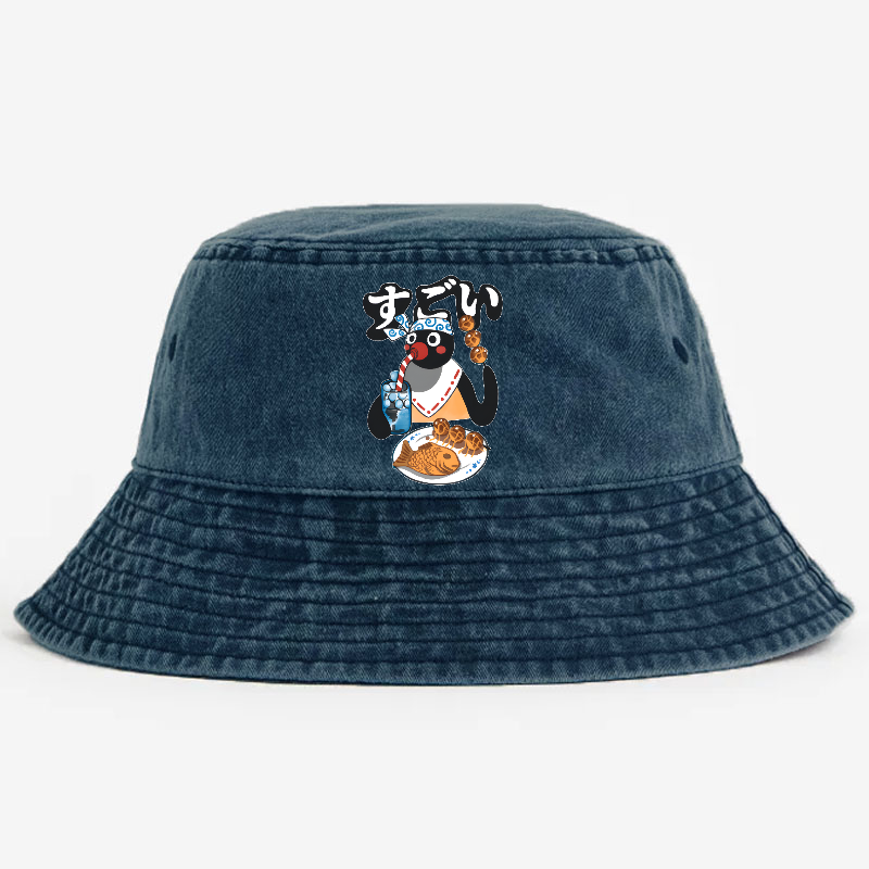 Takoyaki Vintage 100% Cotton Bucket Hat