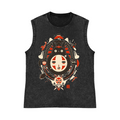Ghibli Totoro No Face Kaonashi Pure Cotton Wash-Dyed Sleeveless Tank Top