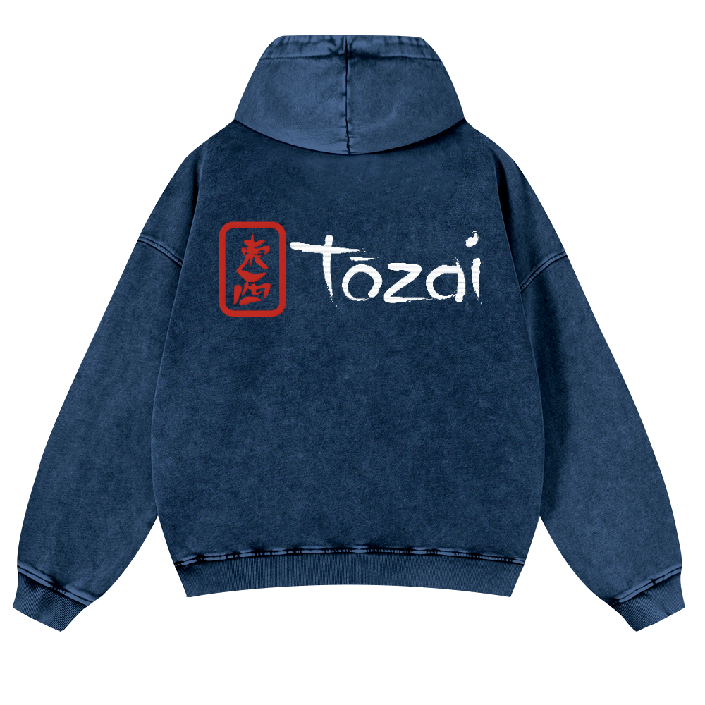 Tozai Sake Vintage Washed Cotton Back Art Hoodie