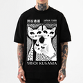 Yayoi Kusama Black Cat  Japanese Style Classic Tee