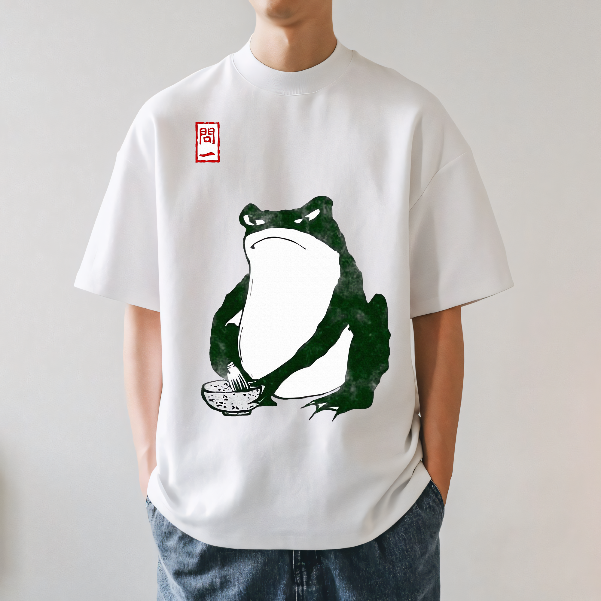 Frog Making Matcha Japanese Style Classic Tee